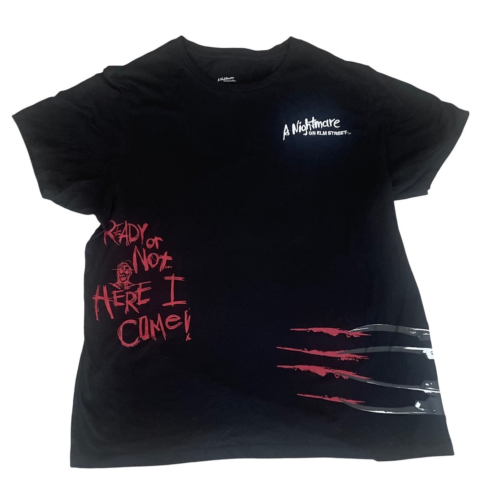 Stitched Nightmare on Elm Street Graphic T Shirt Freddy Krueger Horror Movie 2XL